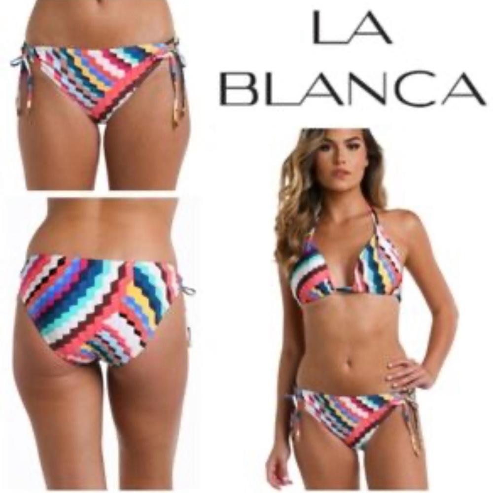 La Blanca Colorful Zigzag Bikini island Goddess